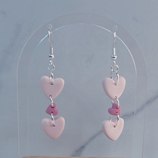 Trio of Hearts Earrings