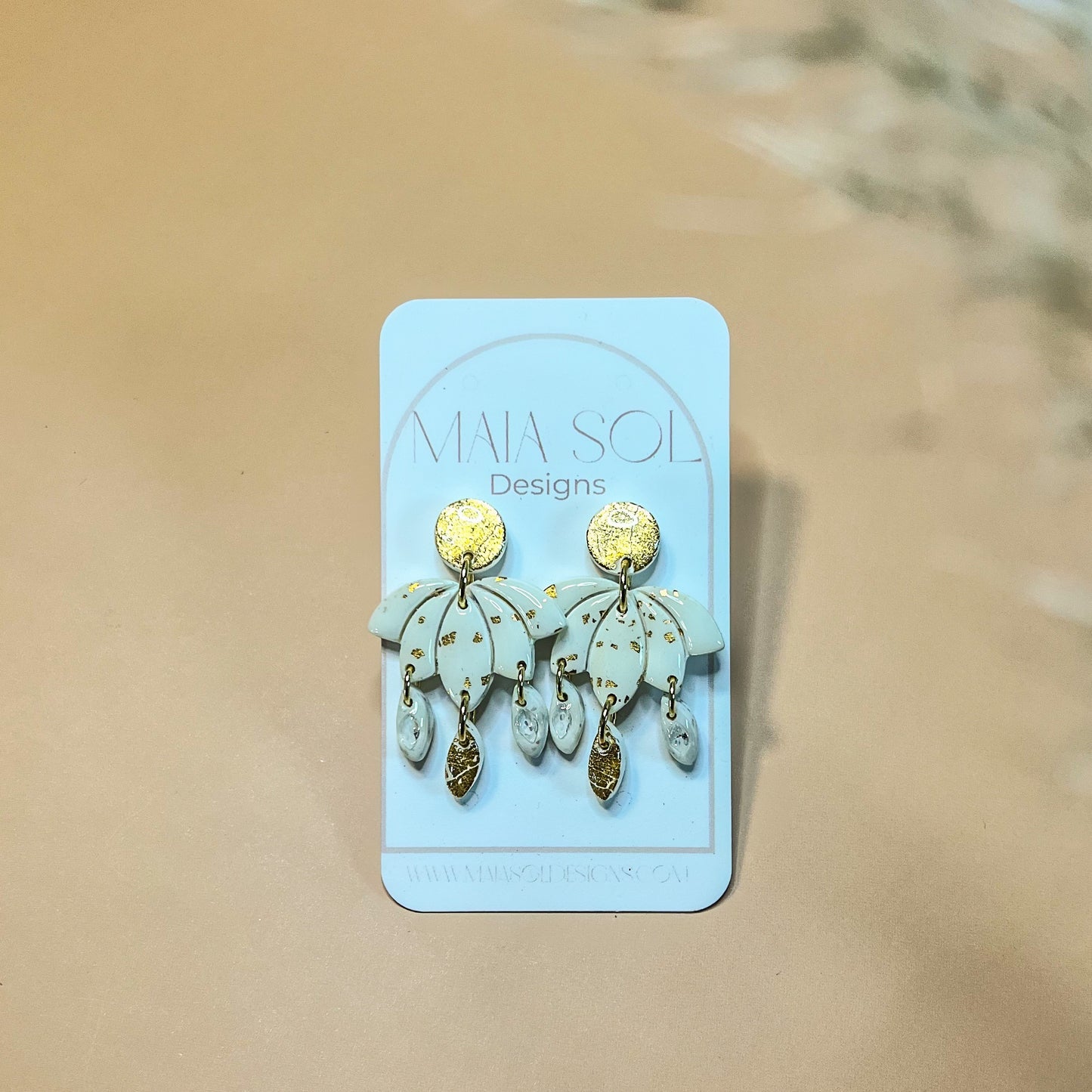 Cascading Lotus Earrings