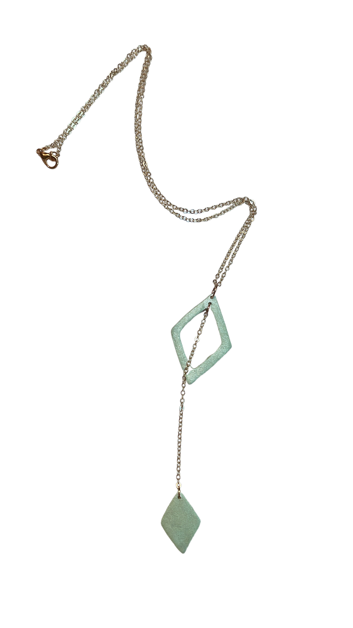 Layered Diamond Shape Necklace