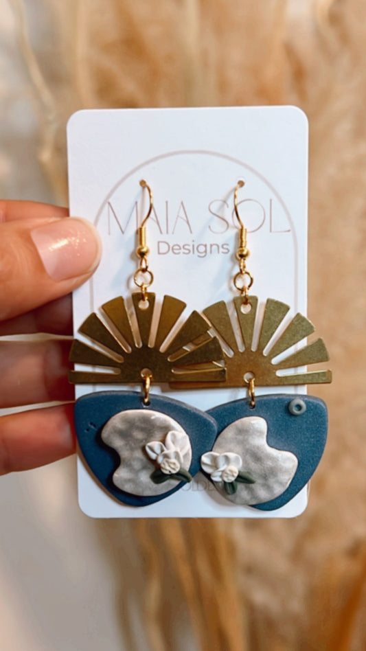 Sunburst Dangle Earrings