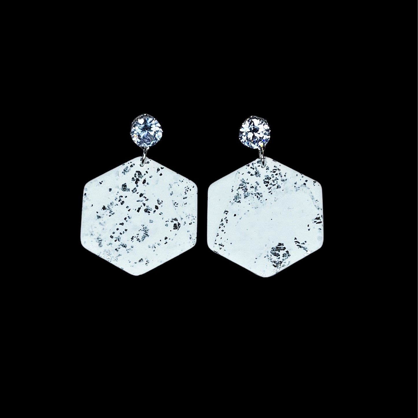 Elegant Hexagonal Earrings