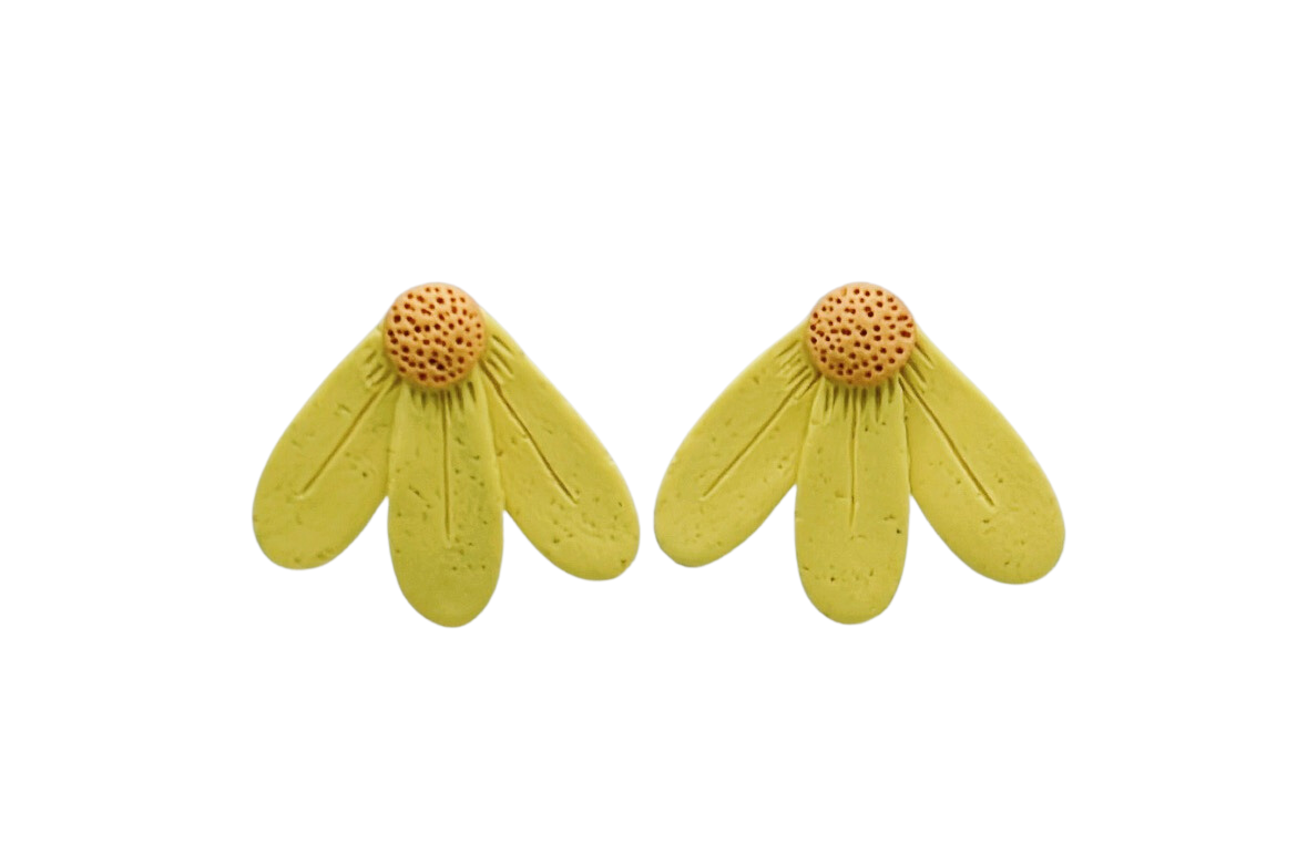 Calendula Flower Petal Earrings